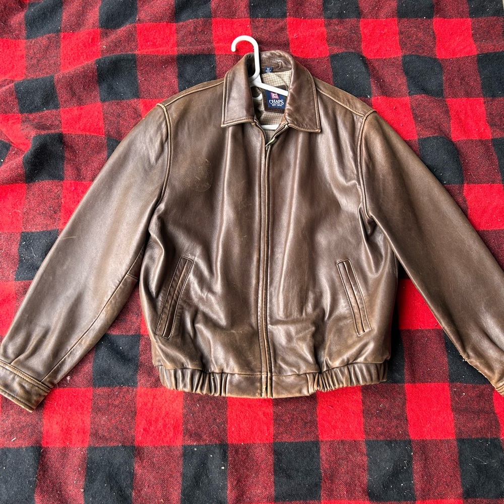 Real men’s leather jacket